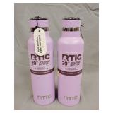 2- Rtic 20 Oz. Journey Bottles