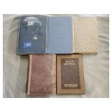 5- Vintage books copyrighted 1868-1929