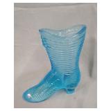 Blue glass boot 4'x4.5'
