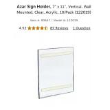 Azar Wall Frame 7'x11' With Adhesive, Two Pack