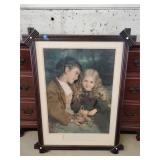 'Little Sweethearts' print in frame 25'x33'