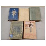 5- Vintage books copyrighted 1875-1897