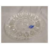 Georgetown crystal egg dish 12'