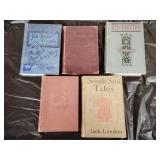 5 antique books copyright 1868 to 1911