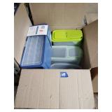 Plastic storage containers, Ice cube trays