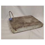 Antique soap stone foot warmer
