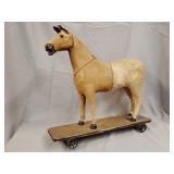 Antique horse pull toy 16'