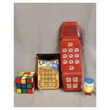 Rubiks cube, Little Professor, Merlin game