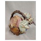 Pineapple coaster set with holder