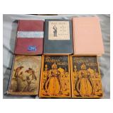 6- Vintage books including The Arabian Nights