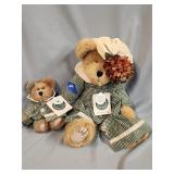 Pair Vintage Boyds Bears Plushies 14'-7'H