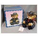 Vintage Young 'Abiding Bear' Resin Figurine