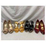 4 Pairs 3ï¿½ High Heels- Size 7.5 & 8