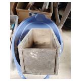 Clothes pins, wood box