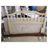 Headboard with frame, matches lot 378&379