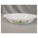 Vintage Glasbake Glass Divided Casserole Dish