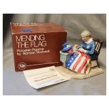 Norman Rockwell 'Mending Flag' Figurine