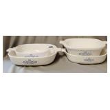 4- Corning Ware dishes