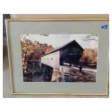 Covered bridge framed photo 18.5'x15'