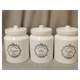 Ceramic canister set