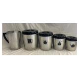 4-Piece West Bend Aluminum Canister Set & Pitcher