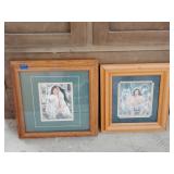 2- Native American framed art