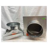 Straight Register Boot & Fresh Air Inlet Wall Cap