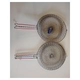 Collapsible frying baskets