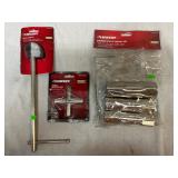 Husky Basin Wrench, 4-Way Sillock Key, Socket Set