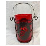 Glass Hurricane Candle Holder