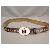 IH Farmall Belt and Belt Buckle