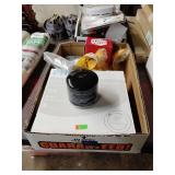 Philips bulbs, Square D closing plates, oil filter