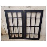 2- Wood window inserts 18'x34'