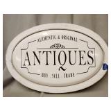 Antiques sign 17'x11.5'