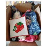 Vintage child's clothing, quilts