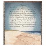 Footprints In the Sand Tapestry Woven Throw