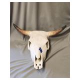 Ceramic Texas Longhorn Steer Skull 19'Wx16'ï¿½7'