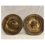 12ï¿½ Stamped Brass Plates- Set of 2