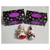 (2) Christopher Radko Glass Christmas Ornaments