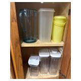 Contents of Cabinet - Tupperware  Pitcher