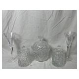 (2) Waterford Millennium Continental Fluted
