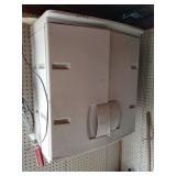 Poly wall cabinet and contents