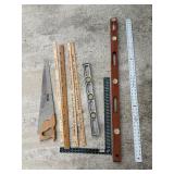 Sands 48' Wood Level, Metal 48' ruler