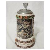 Vintage Beer Stein Budweiser Wolf Family 9'H