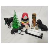 Labrador Statues, Christmas Decor, Light & Misc