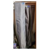 (2) Long Grey Hanging Garment Bags