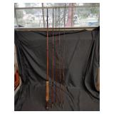 Antique split bamboo flyrod, 8.5'