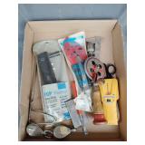 Pvc pipe cutter, rivet tool, hand drill, pulleys