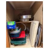 Contents of Cabinet Baking Dishes w/Lids