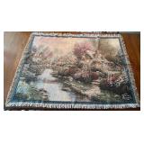 Thomas Kinkade Throw 'Painter of Light' 43'x62'